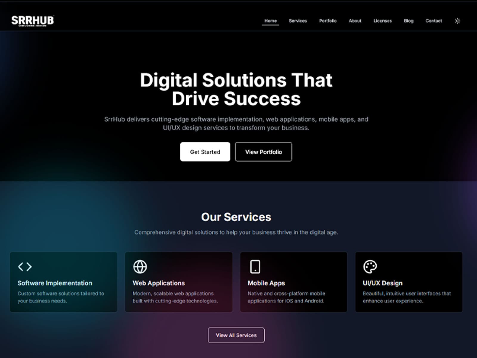 Cover image for SrrHub, Graphic portfolio project