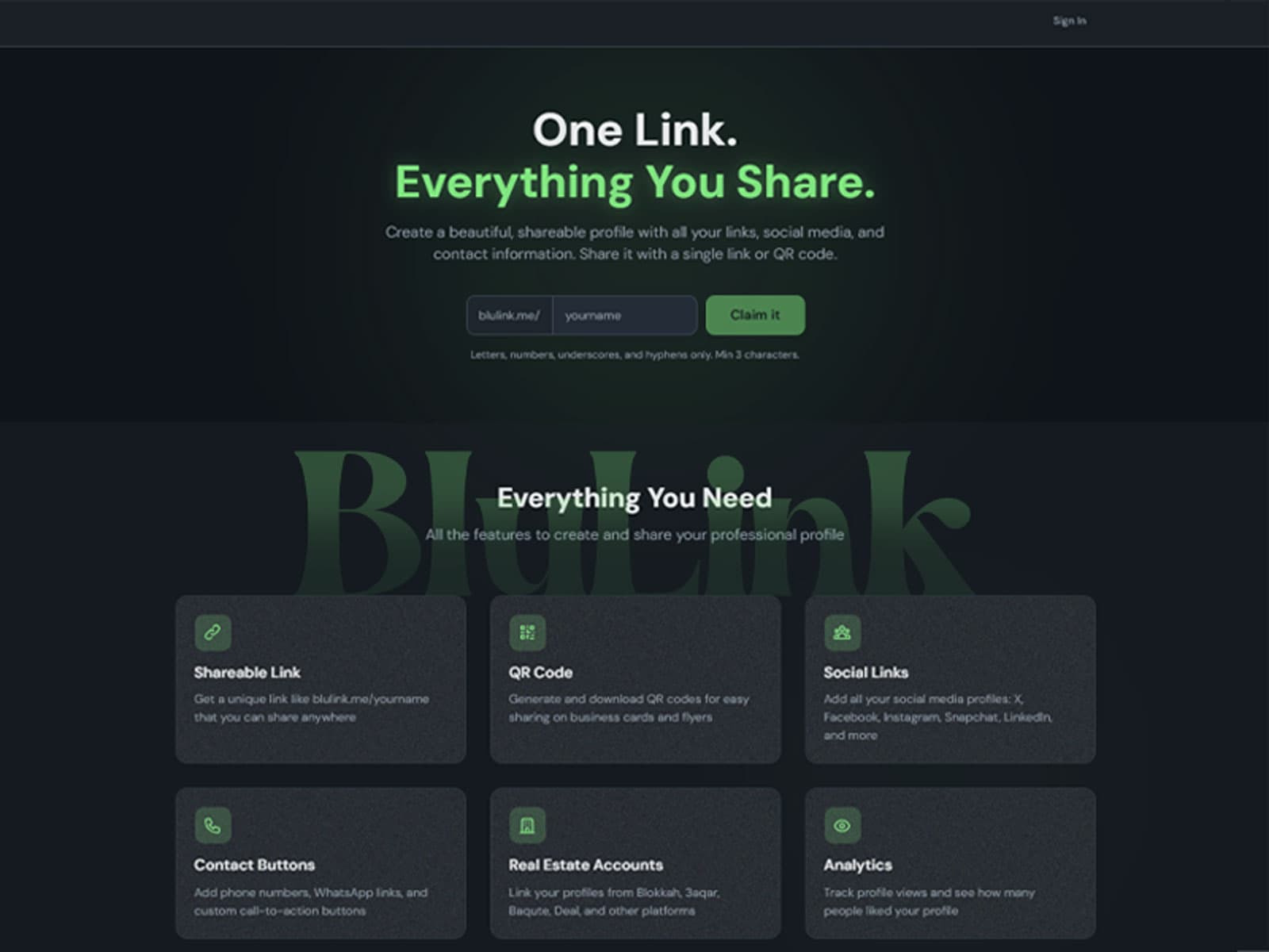 Cover image for Blulink, Software portfolio project